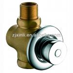 High Quality Brass Toilet Press Flush Valve, Self Closing Valve, Chrome Finish and Wall Mounted X10454