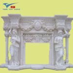 high quality carving marble fireplace FPS688