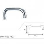 high quality kitchen spout C tube(BL-9307) BL-9307