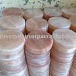 Himalayan Rock Salt Round Tile SMOOTH