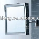 HL-2168 hotel bathroom folding wall-mounted magnifying mirror with light HL-2168