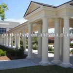 home decoration pillar travertine outdoor marble columns RC-4