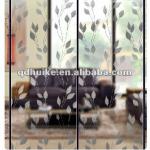 Home decorative acid etched glass silding door TJ/BD-golden leaf