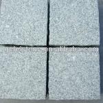 Honed white and black grantie cubestone wall and floor paving tiles GL-Paving stone