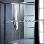 Hot sale Cheap price Simple tempered glass shower door/ portable shower screen G373 with Aluminum frame G373