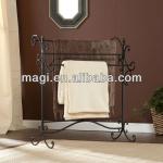 Hot sale Floor Standing Wrougnt Iron Towel Rack FM11B583