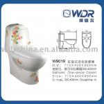 hot sale water closet with flower W9019