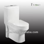 Hot sale western design one piece sanitary ware toilet 390 with slowly down seat cover 390