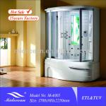 Hot Selling Rectangle Massage bathroom Shower steam room with bath M-A005