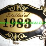 hotel painted acrylic plexiglass signboard SM-004