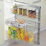 HPJ502B Kitchen Chrome Wire 3 tier Pull Out Basket HPJ502B