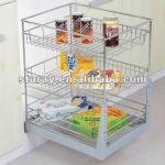 HPJ602 Kitchen Cabinet 3 Tier Drawer Organizer Basket HPJ602