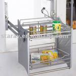 HPJ701 Kitchen Cabinet Adjustable Elevator Drawer Basket HPJ701