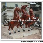 HS-015 Jumping Fiberglass Horse Sculpture, Life Size Horse Sculpture HS-015