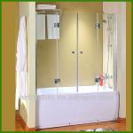 HTSS-BS2 Bathtub folding tempered glass shower screens HTSS-BS2