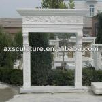 Indoor Decoration Column White Marble Fireplaces China ax-143