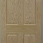 Interior engineered red oak veneer wood door design KY-V01