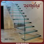 invisible stringer glass stair/staircase DMS-9001  glass staircase