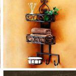 Iron bathroom rack,soap shelf,washingroom shelf with hook