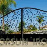 Iron Gate, Wrought Iron Gate FSM-1370 for Villa FSM-1370