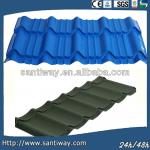 ISO9001 &amp; CE certificate hot green tile effect steel roofing sheet supplies in Hangzhou 800