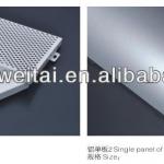 ISO9001 fireproof aluminium interior metal wall panels WT interior metal wall panels