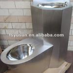 jail use stainless steel wall mounted left /right side prison facility sink /baisn and sanitary /toilet vase combined set JS-A128