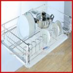 K6 Superior Wire Kitchen Three Side Bowl &amp;Plate Drawing Basket Storage WF-KS6PTJ008V WF-KS6PTJ008V