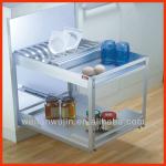 Kitchen Cabinet 2 layer Aluminium Multi-funchional Storage Basket With Chopstick Rack WF-N1058 WF-N1058