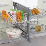 Kitchen Cabinet Chrome Metal Corner Basket HPJ712 HPJ712