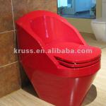 KT-3027 red acrylic colored toilet KT-3027