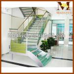 L-shaped Design Glass Trends Steel Railing Stair GT-09