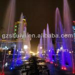 Large scale outdoor water music fountain in front of shopping mall SY 065