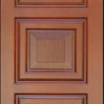 latest design 3 moulding embossed panel solid wood door zxl46