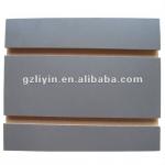 light grey melamine MDF slatwall