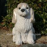 Lovely Granite Dog Statue for Home Decoration XH-sa296