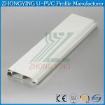 Low cost 1.5mm thickness white pvc profile for window shutter ZY-1598