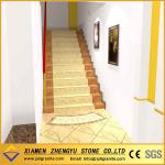 Low granite price yellow and gold granite stair ZY-granite stair 0057