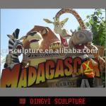 Madagascar theme park sculpture special custom order