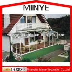 Minye nice design aluminum profile glass sunroom/greenroom/house/garden house/warm room/show room system MY04017