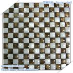 Mixed convex freshwater river shell mosaic wall tile EMTM-RS6