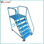 Mobile safety steps ladder/trolley with handrail for construction industry SV-L2