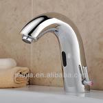 Modern chrome finish single hole deck mounted touchless faucet SS01