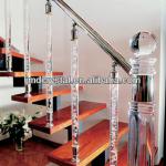 Modern crystal glass aluminum stair baluster JMD-LT-003