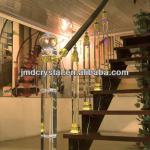 Modern crystal glass aluminum stair baluster JMD-LT-003