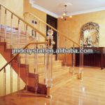 Modern crystal glass aluminum stair baluster JMD-LT-003