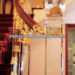 Modern crystal glass outdoor stair railing /baluster JMD-LT-003