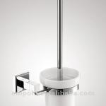 modern design brass toilet brush holder with square base 93210