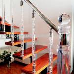 Modern Fashion Clear Crystal Stone Roman Pillar Glass Decoration Stairing