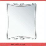 modern frameless engraved mirror with silver coated ZC-2002 ZC-2002